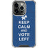 Keep Calm And Vote Left iPhone 16 Pro Clear Case